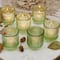 Kate Aspen Ribbed Green Glass Votive Candle Holder Set, 6ct.